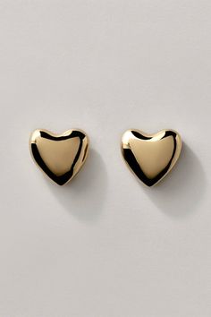 Annika Inez Voluptuous heart hearings, Large gold Luxury Gold Heart Earrings Pierced, Gold Double Heart Earrings For Formal Occasions, Classic Gold Heart Earrings For Formal Occasions, Elegant Earrings With Heart Detail, Elegant Heart Detail Earrings For Gift, Elegant Gold Heart Pendant Earrings, Elegant Gold Double Heart Earrings, Gold Open Heart Earrings For Formal Occasions, Gold Earrings For Valentine's Day Formal