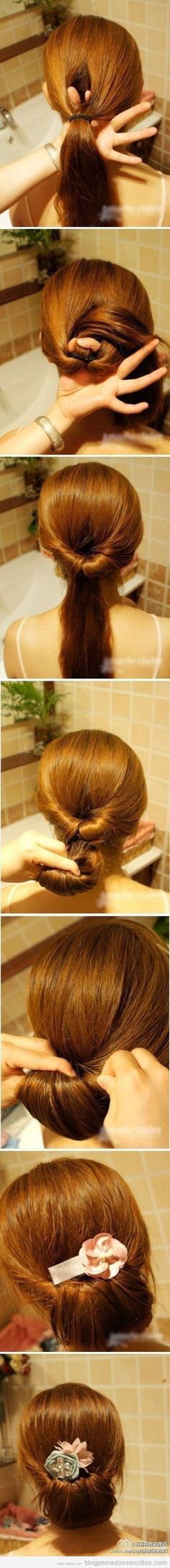 chignon Sanggul Cepol, Five Minute Hairstyles, Trendy Hairstyles, Hair Day