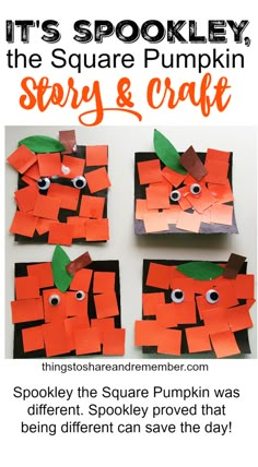 it's spookley, the square pumpkin story & craft project for kids