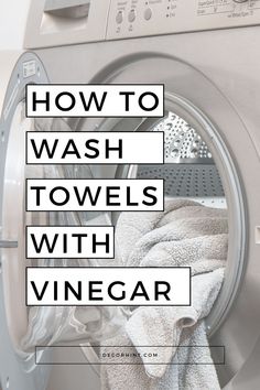 Revitalize your towels with the magic of vinegar! Discover how this simple pantry staple can transform your linens from stiff and musty to soft and fresh. Our guide is packed with cleaning tips that will show you how to wash towels with vinegar for the best results. Say goodbye to harsh chemicals and hello to eco-friendly, cost-effective solutions. How To Get Soft Fluffy Towels, How To Wash Towels With Vinegar, Towel Washing Tips, Cleaning Towels With Vinegar, How To Strip Towels In Washer, Clean Towels With Vinegar, How To Use Vinegar In Laundry, Washing Towels With Vinegar, White Towels White Again