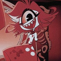 an image of a cartoon character with big eyes and red hair holding dices in her hand