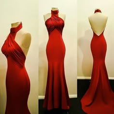 Red Prom Dress Long, Prom Dress Long, Red Dress Outfit, Backless Prom Dresses, Red Prom, How To Measure, Dresses Party, Red Prom Dress, Gorgeous Gowns