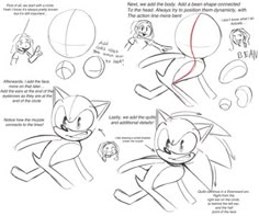 an image of how to draw sonic the cat