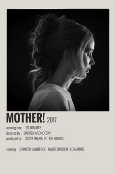 the poster for mother, featuring a woman's profile