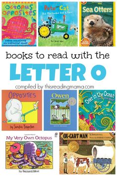 there are many books to read with the letter o in this book list for kids