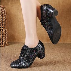 Category:Modern Dance Shoes,Line Dance,Latin Dance Shoes; Upper Materials:PU Leather; Heel Type:Low Heel; Gender:Women's; Style:Fashion,Split Sole,Party / Evening,Professional,Heel; Outsole Materials:Rubber; Occasion:Stage,Performance,Training,Party,Practice,Professional; Listing Date:11/27/2023; Size chart date source:Provided by Supplier. Black Pointed Toe Dance Shoes For Party, Summer Dance Shoes With Round Toe, Fitted Pointed Toe Heels For Dance, Fitted Dance Shoes With Almond Toe For Summer, Spring Party Dance Shoes With Round Toe, Fitted Heels For Dance Class, Fitted Round Toe Heels For Dance Class, Black Dance Shoes For Summer Party, Spring Fitted Closed Toe Dance Shoes