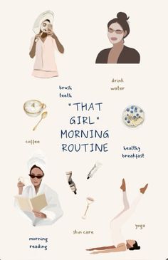 become that girl ✨ Yoga Skin, Girl Morning Routine, Morning Routine Productive, 5am Club, Pampering Routine, Healthy Morning Routine, Routine Planner, Morning Skin Care Routine, Get My Life Together