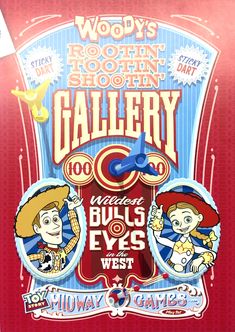 the poster for woody's rodeo show called gallery