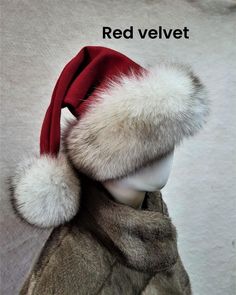 Key Features: Luxurious Design: Rich burgundy and vibrant red colors that exude festive cheer. Genuine Fur: Trimmed with authentic fur for a plush, elegant finish. Comfortable Fit: Made with high-quality, soft fabric that provides warmth and comfort. Timeless Style: Ideal for adding a touch of class to your Christmas outfit. Perfect for Any Occasion: Great for holiday parties, family events, or as a photo accessory. Unisex Design: Suitable for both men and women. One Size Fits Most: Designed to Red Mini Hats With Curved Brim For Winter, Adjustable Burgundy Felt Hat For Winter, Red Adjustable Holiday Hat, Adjustable Red Hats For Holiday, Adjustable Red Hat For Holiday, Red Felt Party Hat For Winter, Red Adjustable Winter Felt Hat, Red Christmas Hat For Festive Occasions, Red Adjustable Christmas Hat