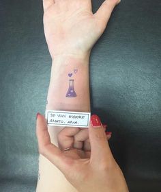 Science Tattoos For Women, Pharmacy Tattoo Ideas, Beaker Tattoo, Small Science Tattoos, Bottle Drawings