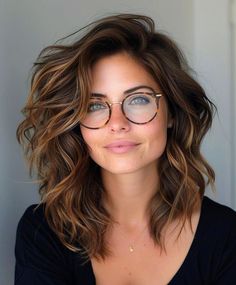 Long Hairstyles With Glasses, Hair Styles With Glasses, Outfits With Glasses, Outfit With Glasses, Short Hair And Glasses, Blonde With Glasses, Feminine Glasses, Glasses Women Fashion Eyeglasses, Woman Glasses