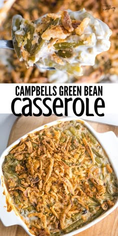 green bean casserole Campbells Green Bean Casserole, Event Snacks, Casserole For Thanksgiving, Green Bean Casserole Campbells, Thanksgiving Casserole Recipes, Thanksgiving Tradition, Classic Green Bean Casserole, Thanksgiving Casserole, Greenbean Casserole Recipe