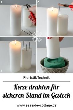 instructions for how to make a kere drahten fur schern stand in gestek