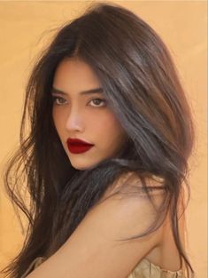 Asian With Red Lipstick, Red Lipstick Asian Makeup, Rich Women Lifestyle, Light Makeup Looks, Good Skin Tips, Eye Makeup Pictures, Hairstyles For Layered Hair, Dark Feminine Aesthetic, Makeup Makeover