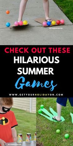 Summer Games For Kids, Summer Camp Games, Reunion Games, Teen Fun, Party Crafts