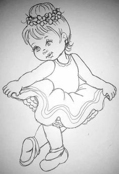 Drawing Patterns, Girl Drawing Sketches, Disney Art Drawings, Princess Drawings, Art Drawings Sketches Pencil, Baby Drawing, Patterns Ideas, Girly Drawings, Sanya