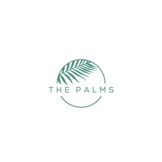 the palms logo on a white background