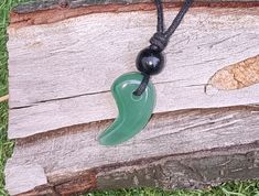 Handmade Green Aventurine  Dongling Jade Japanese Shinto Magatama 30.mm Large Size Will come with a free strong fully adjustable waxed cord that will fit any size neck. Pendant Length Large 30.mm Pendant Width 18.mm Rare (Please See Customers Reviews) This Stone Is Called A Donling Jade Stone On Many Websites  But I Prefer It Called A  Different  Aventurine (Just My Opinion As A Crystal Collector For Many Years. PLEASE NOTE 2 LEFT ONLY. Please Note Dongling Jade. Please Google Information About Dark Jade Green, Neck Pendant, Pad Bag, Jewelry Website, Protection Stones, Jade Stone, Green Aventurine, Jade Green, Stone Pendant