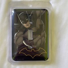 the batman light switch cover is in plastic