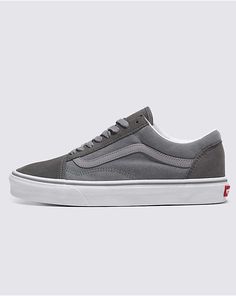 Vans Store, Van Doren, Custom Vans, How To Make Shoes, Gray Suede, Old Skool, Side Stripe, Lace Tops, A Thing