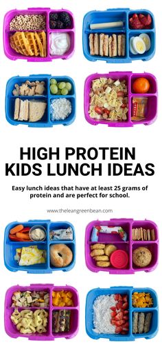 High Protein Kids Lunch Ideas 10 Protein Foods For Kids, Protein For Kids, Healthy High Calorie Foods, Nutritious Lunches, High Calorie Foods, Protein Snacks For Kids, High Protein Lunch Ideas, Kids Lunch Ideas, Kids Lunch Box Meals