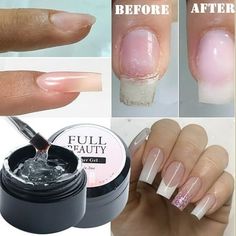 2019 New Cracked Nail Repair Gel Nail Damage Repair Phototherapy Glue Feature: Repair Broken Nails Instantly fill in and fix nail cracks flawlessly. Strengthen Nails Create a clear protective layer on nail cracks which helps boost nail recovery speed and prevent injuries/ bacteria infections. Easy to Apply No professional skill or tool like nail wrap required! Long Lasting Repair Can last for >45 Days with proper care. Able to apply nail polish on the repaired parts. No Harm to Nails Made of env Damaged Nails Repair, Repair Broken Nail, Apply Nail Polish, Strengthen Nails, Cracked Nails, Buff Nails, Quick Nail, Glitter Gel Polish, Broken Nails