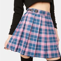 Love Too True Pleated Skirt In The Color Way Tiffany (Pink And Blue Plaid) Size Uk 12 (Us 8) Measures (When Laid Flat) * Length - 18.5” * Waist - 15” * Hips - 19” Brand New With Tags, Unworn Thanks For Looking! Pink Pleated Skirt For School In Summer, Summer School Pink Pleated Skirt, Preppy Pink Bottoms For School, Pink Mini Skirt For School In Summer, Pink Summer Mini Skirt For School, High Waist Pink Cotton Skirt, High-waisted Pink Cotton Skirt, Cute Pleated School Skirt, Casual Pink Cotton Pleated Skirt