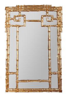 CG Antique Gold Oriental Mirror, 38 X 58 Mercury Glass Mirror, Antique Gold Mirror, Kindel Furniture, Agate Decor, Overmantle Mirror, Bamboo Mirror, Chimney Breast, Fireplace Mirror, Mirror Plates