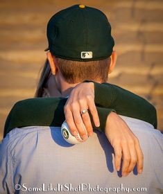 a man and woman hugging each other on facebook