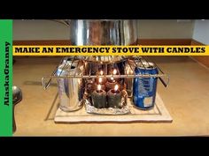 Candle Stove, Emergency Hacks, Emergency Candles, Survival Essentials, Frugal Habits, Survival Hacks, Pop Cans, Emergency Supplies, Canned Heat