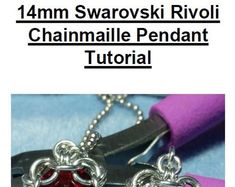 the instructions for how to make earrings with swaroskii rivoli charm