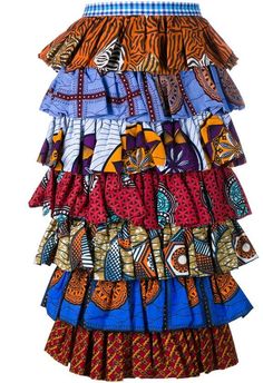 Frilled Skirt, Frilly Skirt, Jean Fashion, Skirt Tiered, Frill Skirt, Colorful Skirts