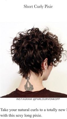 Pixie Haircut For Curly Hair Natural Round Face, Short Hair Perm Pixie Cuts, Pixie Mullet Curly, Pixie Cut Curly Hair Round Face, Feminine Short Haircuts, Short Curly Shag, Fine Curly Hair Cuts, Pixie Cut Curly Hair, Canvas Flag