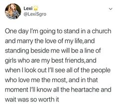 an image of someones texting about her love for the church and it's message