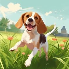 Dog Art: Beagle Beagle Art Illustration, Beagle Puppy Drawing, Begal Dogs, Blue Beagle, Beagle Colors, Beagle Pictures, White Beagle