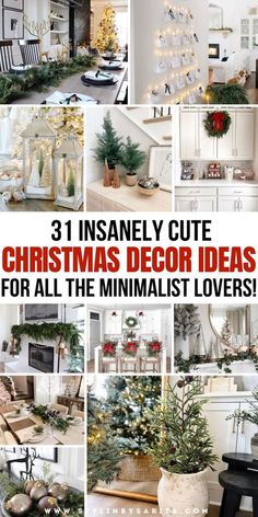 House Interior Christmas Decor, Simple Easy Christmas Decorations, Over The Tv Christmas Decor, Christmas Mantel Art, Modern Minimalist Holiday Decor, Entryways Decorated For Christmas, Indoor Christmas Decorations Hallway, Alcove Christmas Decor, Christmas Decor On Entertainment Center Ideas