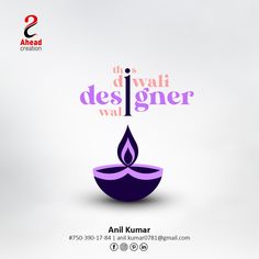 an advertisement with the words, it's a diwali designer way