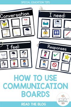 Communication boards are an awesome tool to give students the ability to communicate in a low tech way. But sometimes they are big, bulky, and hard to sift through losing the communication connection. These boards are small, compact, and easy to carry with you wherever you may go. Read about how I use them in my classrooms! Nonverbal Communication Activities, Classroom Communication Board, Communication Board Ideas, Diy Communication Board, Communication Boards, Non Verbal Communication Activities, Communication Sheets Special Education, I Want Communication Board, Asd Communication Board