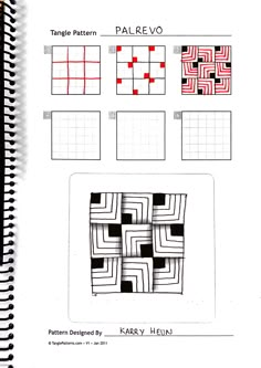 a book with four squares and one block in the middle, on top of each other