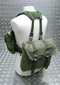 Genuine Vintage Army Webbing Set / Battle Pack Belt And Pouches Heavy Canvas G2 | eBay Sweden Clothing, Diy Felt Animals, Belt Harness, Tactical Truck, Military Accessories, Ceramic Frogs, Portrait Photography Men, Utility Pouch, Webbing Belt