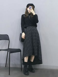 Rok Outfit, Korean Fashion Trends, Ulzzang Fashion, Moscow Russia, Korea Fashion, Fashion 2020, Korean Outfits, Looks Vintage, Rock Style