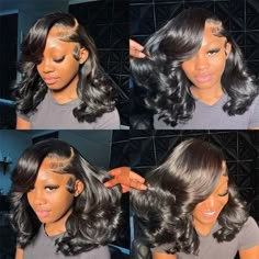 PRODUCT FEATURES Item: 13x4 Short Body Wave Lace Frontal Bob Wig Neck Length Wigs Body Wave Hair Hair Material: 100% Virgin Human Hair Wigs, Body Wave Lace Front Wig, Can Be Curled And Straightened Easily Hair Color: Natural Color Density: 180% Density In Stock Hair Length: 10-16 Inches Is Available, Very Soft, Healthy and thick Cap Size: Average Size, Lace Front Wig Pack: 1 Piece/Pack Natural Hairline: The Wig Has Been Pre-Plucked Well, Natural Hairline with Baby Hair Bleached Well: Bleached Knot Well Together With Smart Baby Hair. Return Policy: 30 Days Free Return (The hair not used and the lace no cut) Short Body Wave, Lace Frontal Bob, Birthday Hairstyles, Quick Weave Hairstyles, Body Wave Wig, Body Wave Hair, Short Bob Wigs