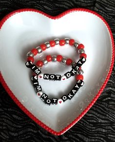 🥀🖤Are you Not Okay (I Promise)?🖤🥀 Let's be Best Emo Friends! My Chemical Romance is one of my favorite bands of all time so I made some friendship bracelets to spread the love!  Choose from one of our premade bracelets or request a custom one of your own! Mcr Bracelet Pattern, Emo Friendship Bracelets, Emo Bracelets, Emo Friends, Scene Bracelets, Emo Party, Emo Night