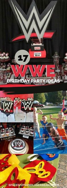 an image of a wrestling birthday party