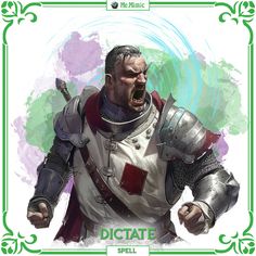 DnD 5e Spell Dictate by Me.Mimic Dnd Eldritch Knight, Dnd Eldritch, Dnd Combat, 5e Spells, Homebrew Spells, Schools Of Magic, Eldritch Knight, Dnd Spells, Dnd Board