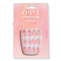 Nail Heart xPRESS/On Nail Art Press On Nails - OPI | Ulta Beauty Nail Heart, Rose Gold Nail Polish, Opi Pink, Heart Of Stone, Orange Nail Polish, Nails Opi, Pastel Nail Polish, Gold Nail Polish, Beauty Gift Card