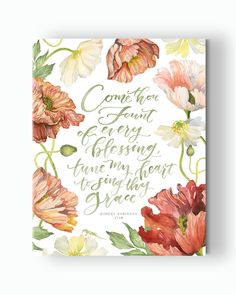 come thou fount hymn art-Christian Warrior Princess Quotes, Ruth Chou Simons, Come Thou Fount, Hymn Wall Art, Princess Quotes, Beautiful Lyrics, Warrior Princess, God Loves Me, Christian Women