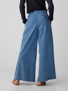 Gap × DÔEN High Rise Denim Trousers | Gap Baggy Jeans Outfit, Coastal California, High Rise Denim, Denim Trousers, Baggy Jeans, Jean Outfits, New Woman, Denim Fashion, Fashion Inspo Outfits