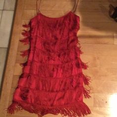 Size Small Vintage Red Flapper Dress Fringe Red Flapper Dress, Fringe Flapper Dress, Red Fringe, Vintage Color, Dress Vintage, Vintage Colors, Lady In Red, Flapper Dress, Vintage Dresses