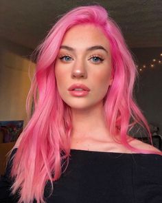 Long Pink Hair, Hot Pink Hair, Latest Hair Color, Pastel Pink Hair, Hair Color Pink, Short Hair Color, Hair Color Dark